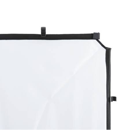 Manfrotto Lastolite LL LR81521R Skylite Midi - tkanina kwadratowa, czarno-biała,1.5 x 1.5m_Tkanina z bliska / Strona biała_3